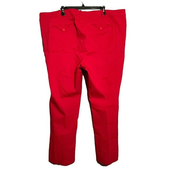 Lane Bryant Skinny Pants Dress Chino Women Plus Size 26 Red Workwear Stretch - Picture 2 of 8